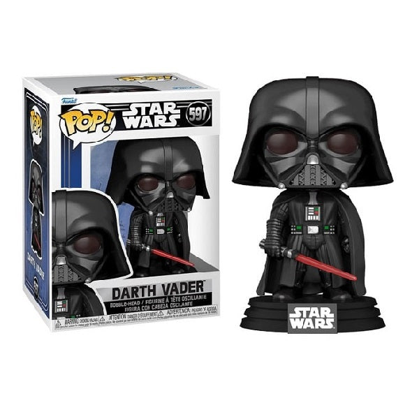 Confezione originale Funko con loghi Star Wars Darth Vader colori rosso bianco nero