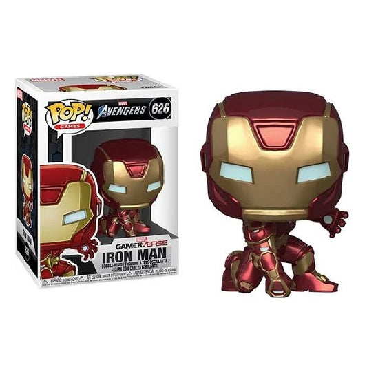 Confezione originale Funko con loghi Marvel Avengers Iron Man colori rosso oro bianco