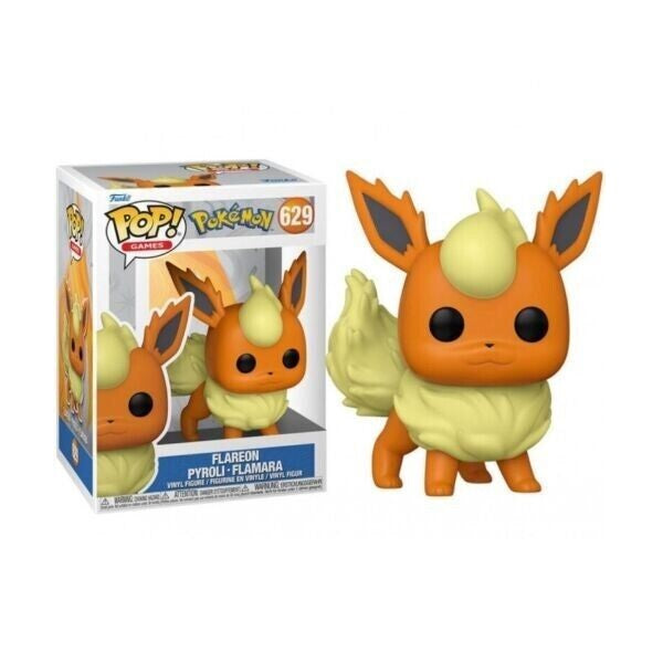 Confezione originale Funko con loghi Pokemon Flareon colori arancione nero beige