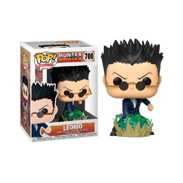 Confezione originale Funko con loghi Hunter X Hunter Leorio colori nero blu verde