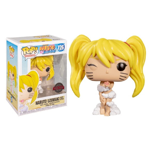 Confezione originale Funko con loghi Naruto Shippiden Naruto Uzumaki (sexy jutsu) colori giallo bianco nero