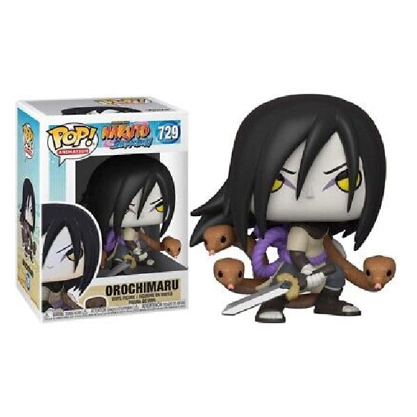 Confezione originale Funko con loghi Naruto Shippuden Orochimaru colori viola grigio nero marrone