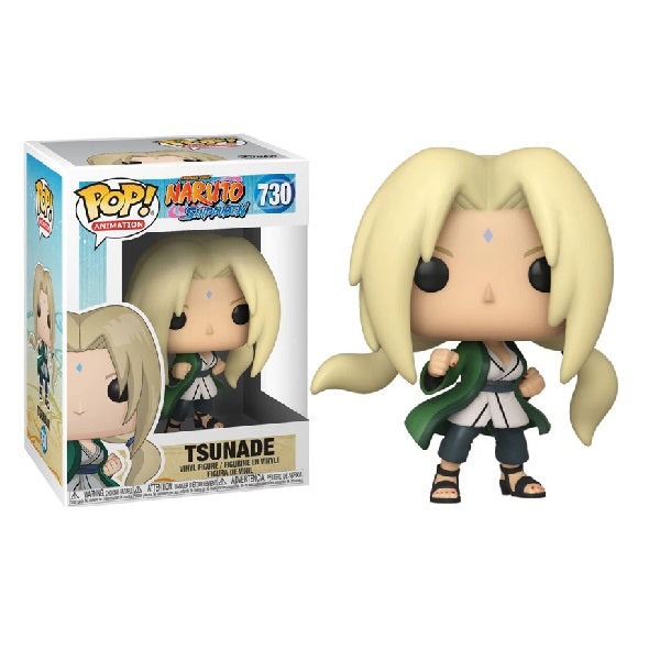 Confezione originale Funko con loghi Naruto Shippuden Tsunade colori giallo verde nero bianco