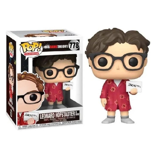 Confezione originale Funko con loghi the Big Bang Theory Leonard Hofstadter In Robe colori nero marrone rosso