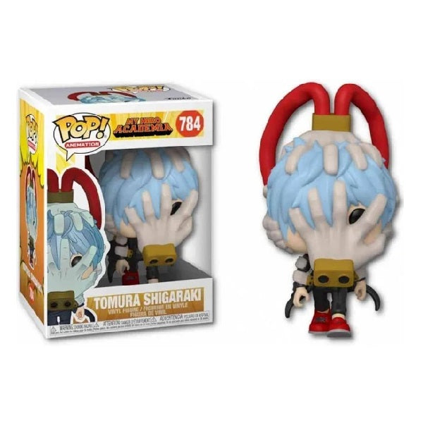 Confezione originale Funko con loghi My Hero Academia Tomura Shigaraki colori rosso azzurro nero