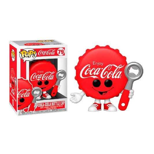 Confezione originale Funko con loghi Coca-Cola Bottle Cap colori bianco nero rosso