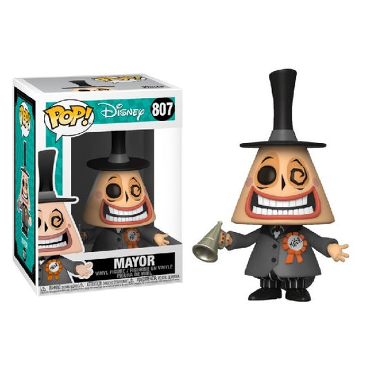 Confezione originale Funko con loghi Disney The Nightmare Before Christmas Mayor colori nero grigio rosa