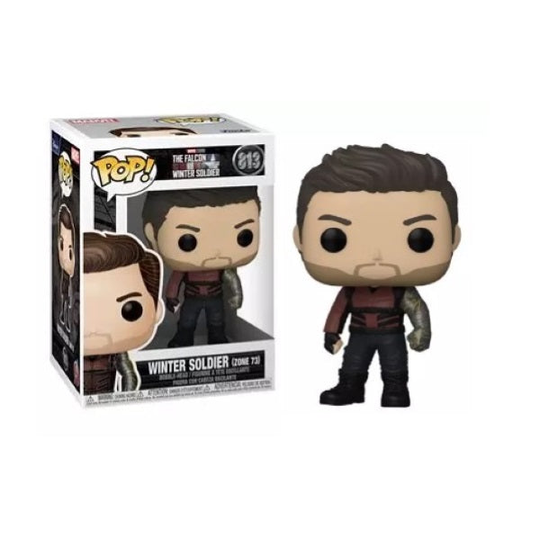 Confezione originale Funko con loghi The Falcon and Winter Soldier (Zone 73)  colori marrone nero bordeaux