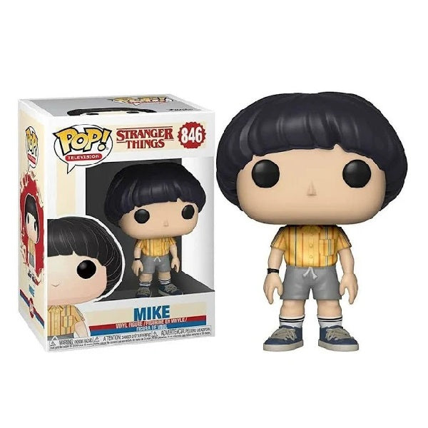 Confezione originale Funko con loghi Stranger Things Mike colori nero grigio giallo