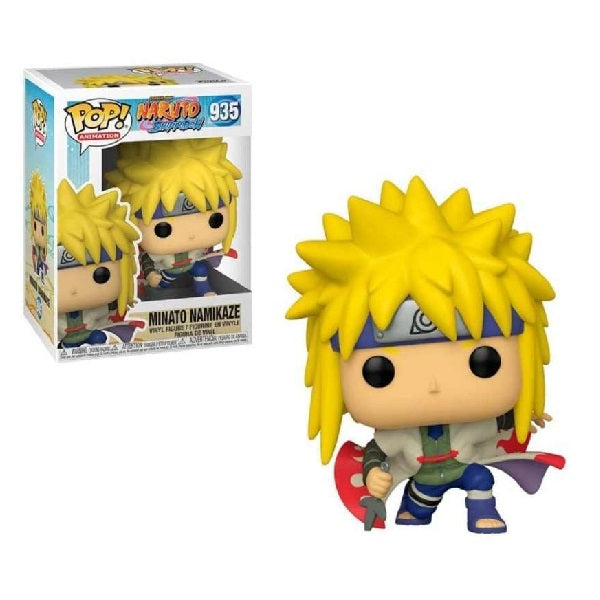 Confezione originale Funko con loghi Naruto Shippuden Minato Namikaze colori giallo blu grigio