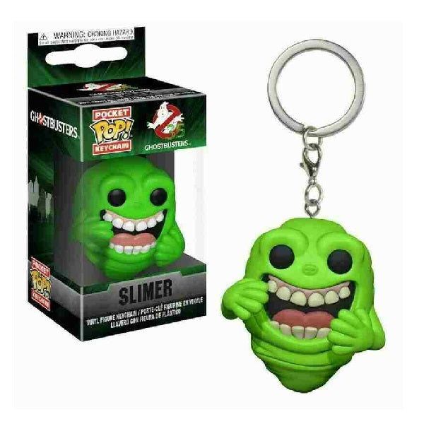 Confezione originale Funko con loghi Keychain Ghostbusters Slimer colori verde bianco nero