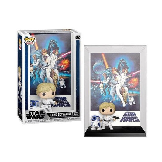 Confezione originale Funko con loghi Star Wars Movie Posters Luke Skywalker With R2-D2 colori bianco giallo blu