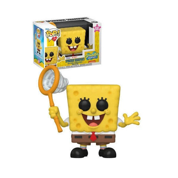 Confezione originale Funko con loghi Pops with purpose Spongebob Squarepants colori giallo bianco rosso nero