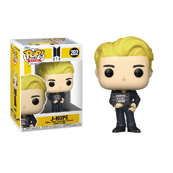 Confezione originale Funko con loghi BTS Butter J-Hope colori giallo nero bianco