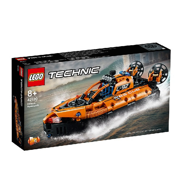 Confezione Lego originale technic hovercraft, colore nero e arancione.