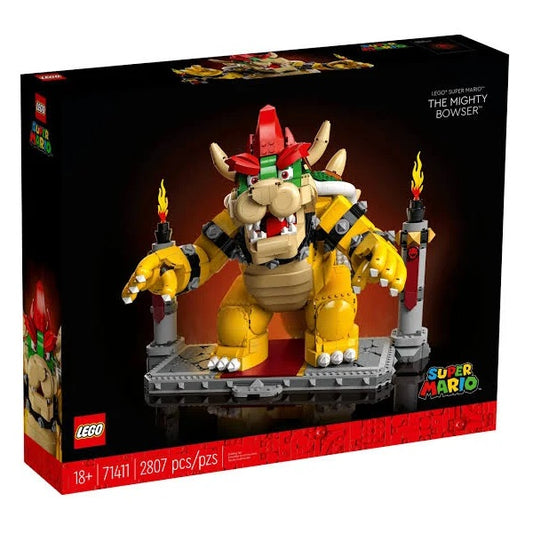 Confezione originale LEGO con loghi 71411 Super Mario The mighty Bowser colori giallo verde rosso nero
