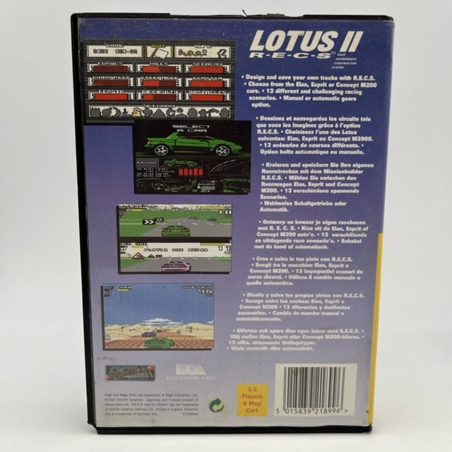 Lotus II 2 R-E-C-S Sega Mega Drive Pal Multi