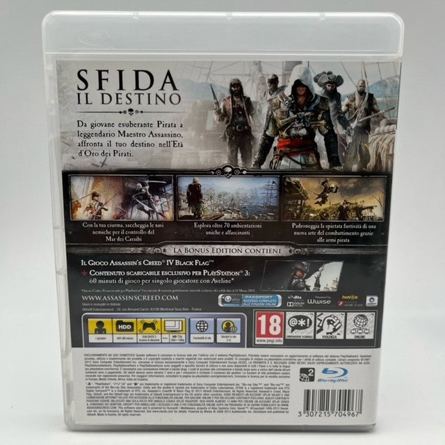 Assassin's Creed IV Black Flag Sony Playstation 3 Pal Ita (USATO)