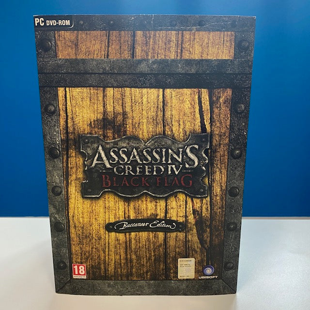 Assassin's Creed IV 4 Black Flag Buccaneer Edition PC PAL ITA, scatola simile a scrigno dei pirati