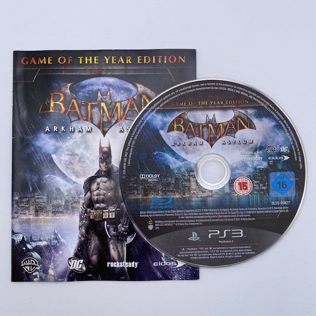 Batman Arkham Asylum Game Of The Year Edition Sony Playstation 3 Pal Ita (USATO)