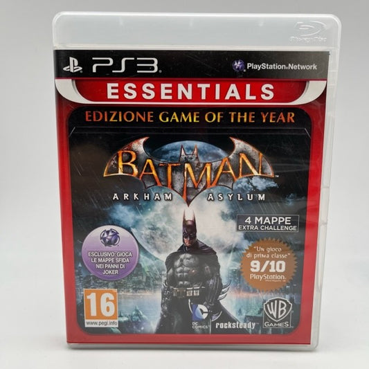 Batman Arkham Asylum Game Of The Year Edition Essentials Sony Playstation 3 Pal Ita (USATO)