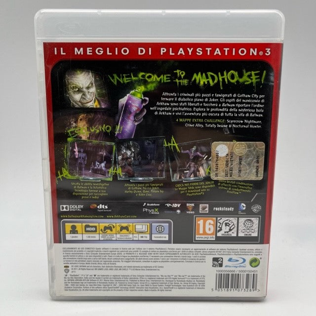 Batman Arkham Asylum Game Of The Year Edition Essentials Sony Playstation 3 Pal Ita (USATO)