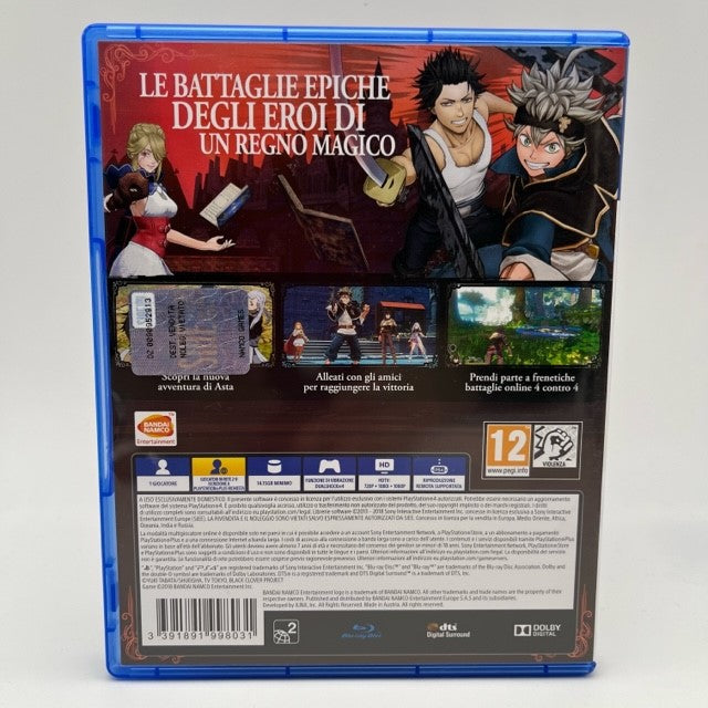 Black Clover Quartet Knights Sony Playstation 4 Pal Ita (USATO)