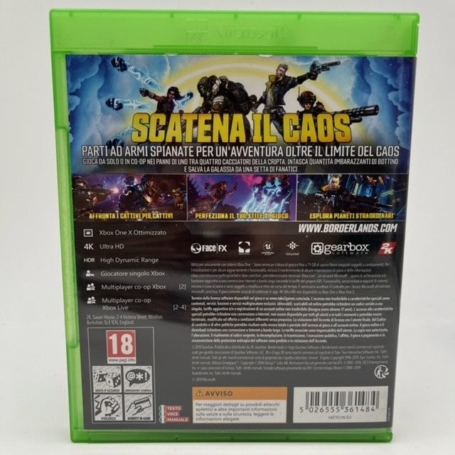 Borderlands 3 Microsoft Xbox One Pal Ita (USATO)