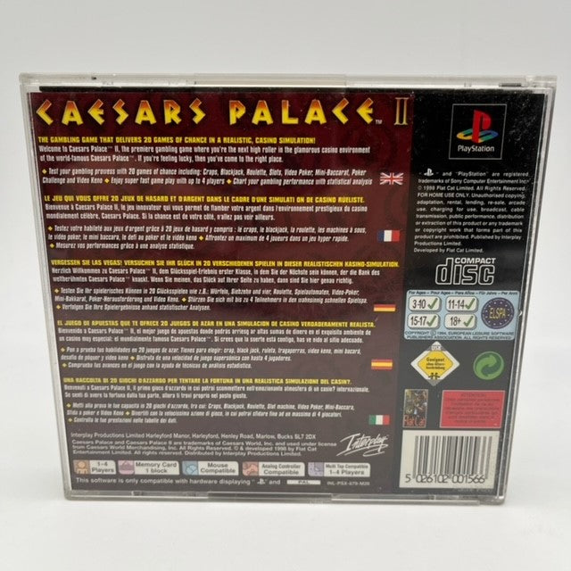 Caesars Palace II 2  Sony Playstation 1 Pal Multi (USATO)