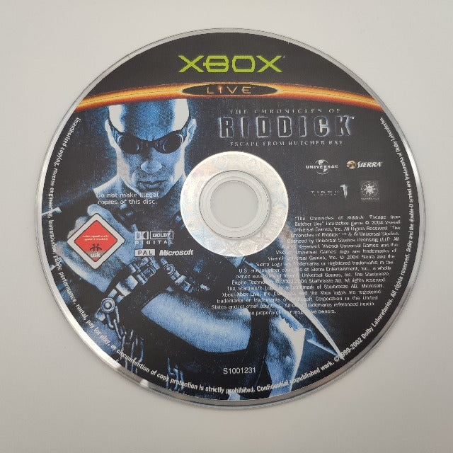 The Chronicles Of Riddick Escape From Butcher Bay PAL UK Xbox (USATO)