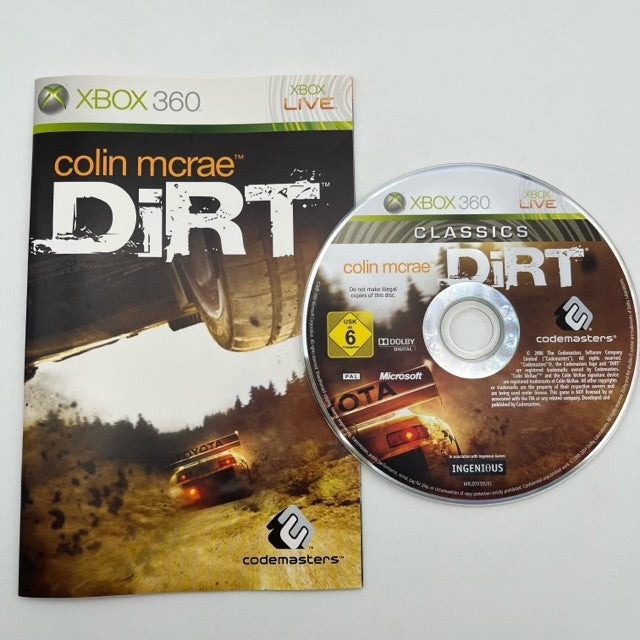 Colin Mcrae Dirt Classics Microsoft Xbox 360 Pal Ita (USATO)