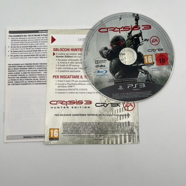 Crysis 3 Hunter Edition PS3 Playstation 3 PAL ITA (USATO)