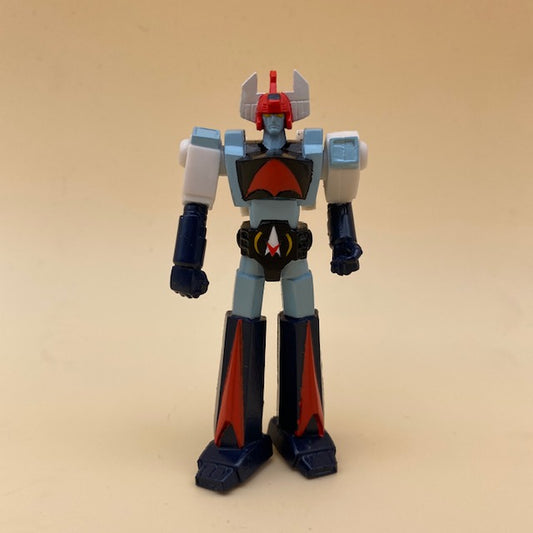 Danguard Minifigure Bandai 9 CM , robot anni 80 , azzurro, blu, rossso e bianco