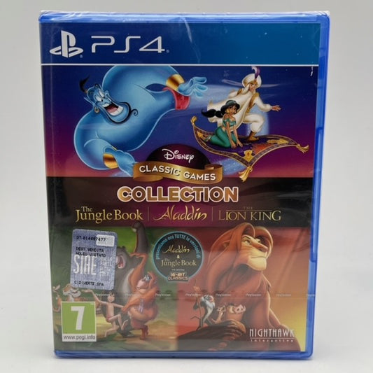 Disney Classic Games Collection The Jungle Book Aladdin The Lion King Sony Playstation 4 Pal Ita (NUOVO)