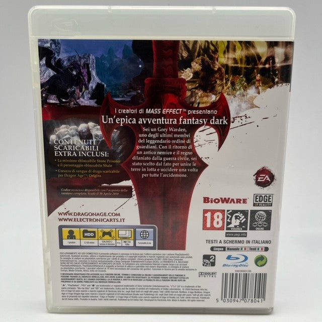 Dragon Age Origins Sony Playstation 3 Pal Ita (USATO)