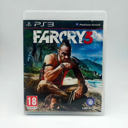 Far Cry 3 Ps3 Playstation 3 Ubisoft Pal Ita, vaas seduto a gambe incrociate sulla spiaggia