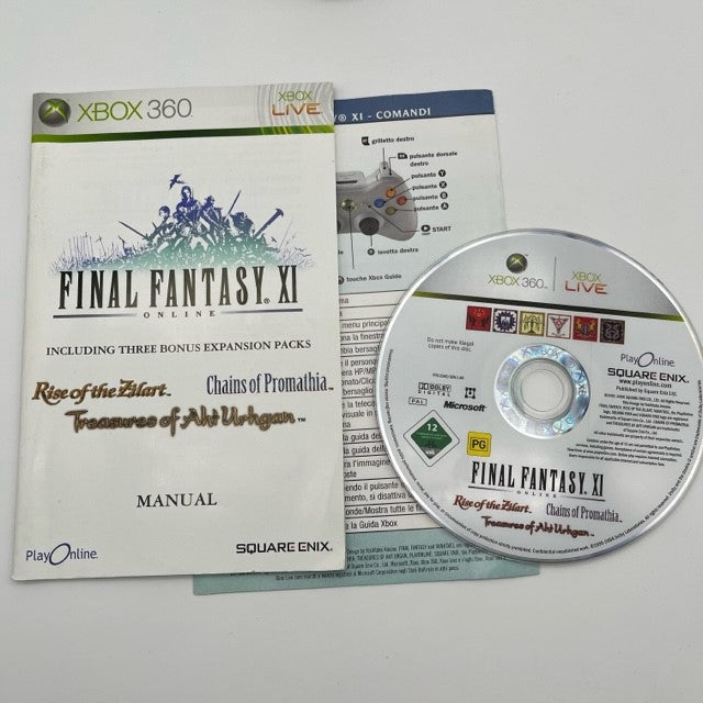 Final Fantasy XI Online Microsoft Xbox 360 Pal Ita (USATO)