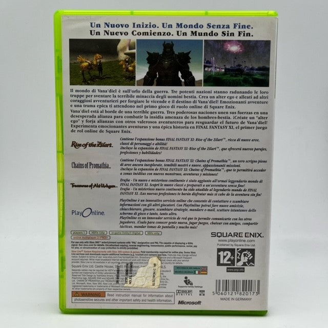 Final Fantasy XI Online Microsoft Xbox 360 Pal Ita (USATO)