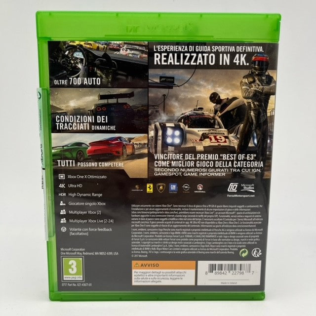 Forza Motorsport 7 Microsoft Xbox One Pal Ita (USATO)