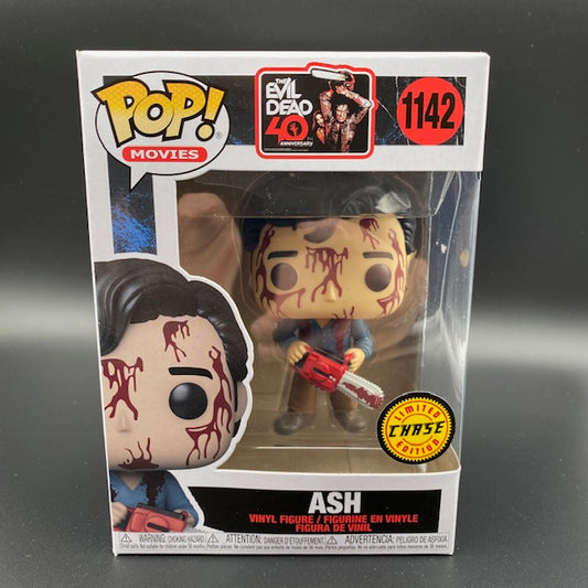 Statuina confezionata Funko Pop! del personaggio Ash dal film The Evil Dead (La Casa). Versione Chase Limited Edition.