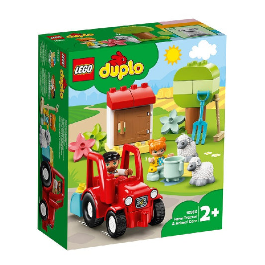 Confezione originale Lego con loghi Duplo trattore animali colori verde rosso azzurro