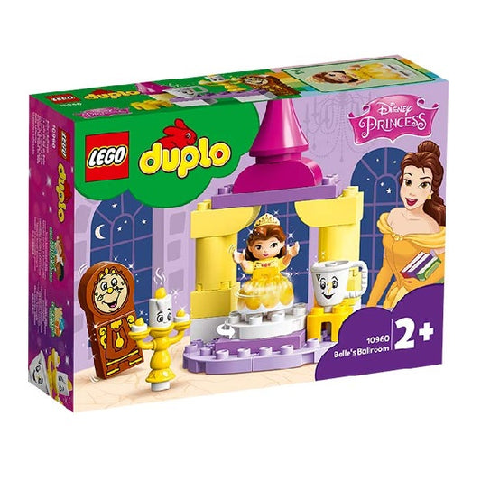 Confezione originale Lego con loghi Duplo Disney Princess sala da ballo colori giallo verde viola marrone