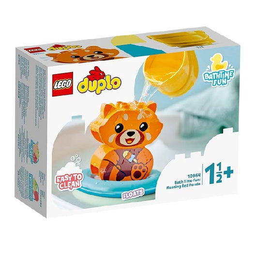 Confezione originale Lego con loghi Duplo panda rosso galleggiante colori bianco arancio azzurro