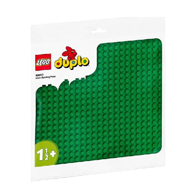 Confezione originale Lego con loghi Duplo classic base verde colori verde bianco rosso giallo