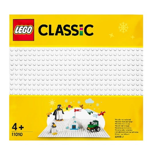 Confezione originale Lego con Loghi classic base bianca colori rosso giallo bianco