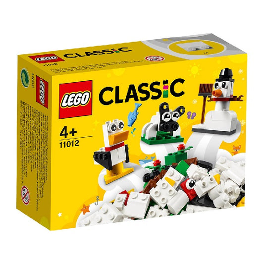 Confezione originale Lego con loghi classic mattoncini bianchi creativi colori rosso giallo bianco