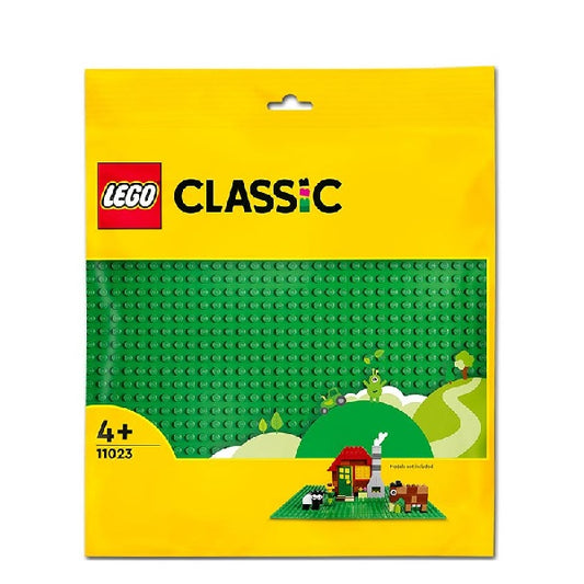 Confezione originale Lego con loghi classic base verde colori rosso giallo verde