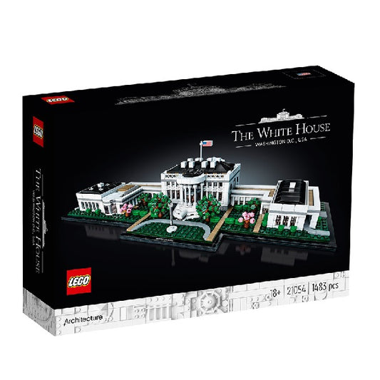 Confezione originale Lego con loghi architecture la casa bianca colori rosso nero bianco verde