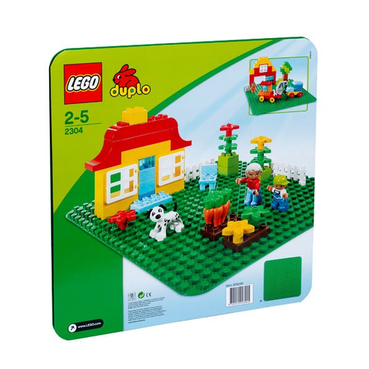 Confezione originale Lego con loghi duplo base verde colori verde rosso giallo azzurro