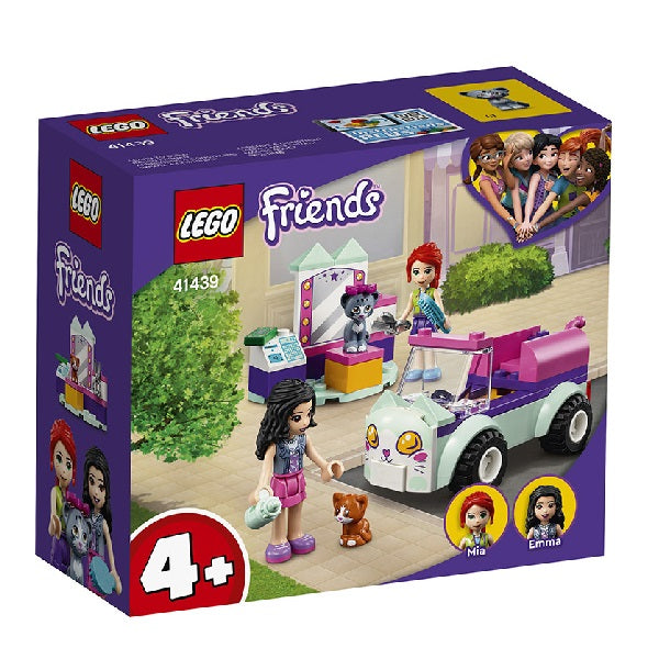 Confezione originale Lego con loghi Friends macchina toletta per gatti colori bianco verde viola